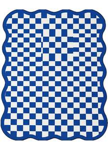1pc Luxury Fluffy Checkered Carpet, Asymmetrical Wavy Edge Bedroom Decor Rug, Korean Sweet Pink Dressing Room Carpet, Pastoral Artistic Entryway Rug, Multiple Sizes Available, Living Room Carpet, Rug, Area Rug, Small Area Rug, Mat, Home Decor, Washable Carpet - Multicolor - View 30