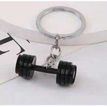 1-2pcs Casual Personalized Realistic Mini Dumbbell Keychain, Fashion Minimalist Mini Dumbbell Shaped Metal Keyring Pendant, Realistic Mini Fitness Equipment Keychain, Party Gift, Christmas Gift Gifts For Mother, Father, Graduation, And Teacher - Multicolor - View 23