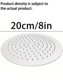 Đầu vòi sen tròn bằng thép không gỉ 12 inch, áp lực cao, thiết kế xoay được, gắn tường. Thiết kế siêu mỏng tiết kiệm nước, lưu lượng nước cao, bề mặt được đánh bóng, dễ dàng lắp đặt trên tường và trần nhà. - tròn - Xem 15