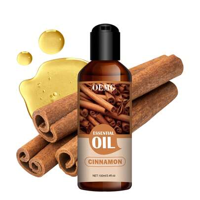 100毫升/30毫升/5毫升多规格肉桂精油，植物萃取，持久淡雅香气，适用于面部、头发、肌肤、身体及香薰疗法。可搭配香薰机使用，也可用于按摩和日常护理。便携瓶身设计，适合居家、办公、车载及旅行携带。节日送礼佳品。