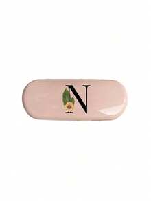 Hard Eyeglass Case With A-Z Letter & Pink Daisy Flower Print, Portable Protective Eyewear Case, Waterproof Dustproof Glasses Storage Box, Suitable For Students Daily Use, Mother's Day Gift, Fits Regular Glasses And Fashion Glasses - Multicolor - View 25