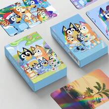 Bluey 全新2026布鲁伊激光卡片来啦！汇集众多人气IP角色，采用超萌布鲁伊家族设计，并运用激光技术打造闪亮特效。一盒内含多种图案，随机发货，惊喜不断！ - 彩色 - 查看 2