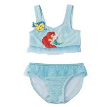 Bộ bikini nàng tiên cá Ariel cho bé gái - Bộ 2 mảnh màu xanh ngọc có bèo nhún, chất liệu co giãn, sản phẩm chính thức của Disney, size 5 tuổi, thích hợp cho bãi biển và hồ bơi ⚫ Miễn phí vận chuyển ✅ Giao hàng trong 24/48 giờ đến Tây Ban Nha lục địa - Lựa chọn 7 - Xem 2