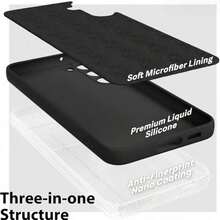 适用于 Galaxy A56、A26、A36、A16、A06、A55、A35、A25、A15、A05、A54、A34、A17、A07、A22、A32、A52、A53、A71 手机的柔软液态硅胶保护壳，也适用于 Galaxy S26 Ultra、S25、S24、S23、S22、S21、S20、S10 Plus、FE 系列手机。 - 黑色 - 查看 7