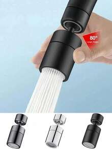 2-Mode Kitchen Faucet Sprayer Head Filter, 360° Rotatable Anti-Splash Faucet Aerator, Water-Saving Sink Tap Nozzle - Multiple Styles - View 1