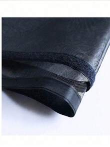 Lưới chống côn trùng đa năng cho cửa sổ, chống muỗi, ruồi, bọ, lắp đặt đơn giản không cần khoan, thoáng khí, màn lưới có thể tháo rời và giặt được, thích hợp cho ban công, gara nhà ở. - lưới đen viền đen - Xem 10