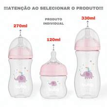 Mamadeira Easy Flow Mamadeira Anticólica Bico de Silicone Ultrasoft 120ml-270ml-330ml Buba | Elefante Rosa - Rosa Bebê - Visão 7