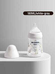 1pc Baby Wide Mouth Rabbit Design Anti-Drop Anti-Colic Feeding Bottle, Suitable For Infant Feeding - Multicolor - View 20