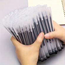 Bộ 10/20/30/50 bút bi gel mờ trong suốt tối giản, đầu bút mảnh 0.5mm, mực đen viết trơn tru, thích hợp cho trường học, văn phòng phẩm, văn phòng phẩm thẩm mỹ, phù hợp cho nhật ký và ghi chú. - Nhiều màu - Xem 6