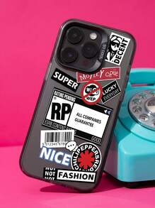 1个时尚标语拼接印花防震手机保护壳，兼容 11 12 13 14 11Pro Max 12Pro Max 13Pro Max 14Pro Max XR 15 15PRO 15PROMAX，Galaxy A05/A15/A25/A35/A53/A54/A55/S23/S24，防水防摔防刮。 - 彩色 - 查看 1