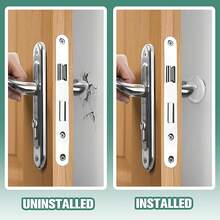 6pcs Silicone Soft Door Handle Wall Protector Pads, Furniture & Refrigerator Anti-Collision Mats, Door Handle Protection Bumpers - Round - View 5