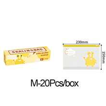 Paquete Variado de 55 Bolsas Reutilizables para Almacenamiento de Alimentos (Snacks, Sándwiches), Bolsas con Cierre Hermético a Prueba de Fugas, Bolsas para Congelador, Seguras, Bolsa de Almacenamiento para Cocina - M-20 piezas - Ver 14