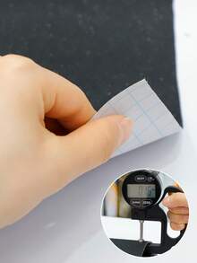 1卷可移除自粘闪光黑色壁纸，适用于卧室墙面，可粘贴和撕除，也适用于橱柜、抽屉、梳妆台和其他表面。 - 黑色 - 查看 5