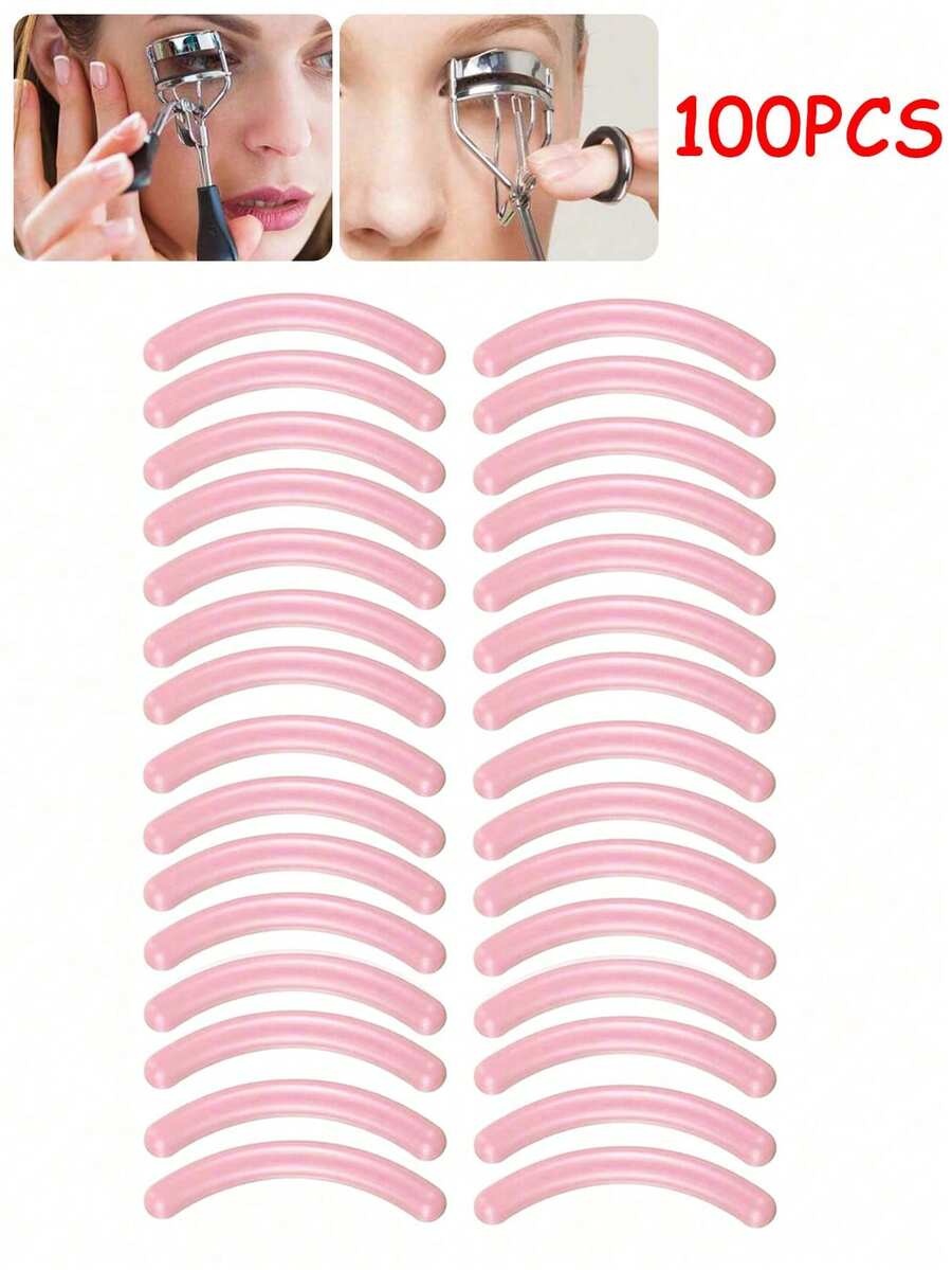 100pcs Eyelash Curler Rubber Pads, Replacement Eyelash Curler Rubber Strips, Beauty Tools For False Eyelashes (30/2pcs) - Multicolor - View 1