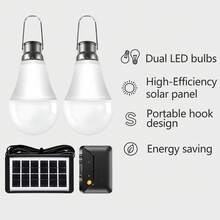 Kasotile [Solar Camping Light] Rechargeable Solar Bulb - Portable, USB-Chargeable Emergency Camping Light With Timer Function; Ideal For Indoor Home Use, Outdoor Camping Tents, Shed Lighting, And Power Outage Emergencies. (Set Of 1) - Solar Bulbs - View 10