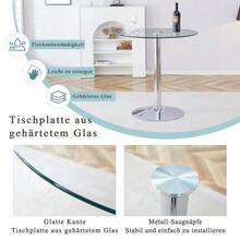 Cristal moderno y minimalista: con una longitud de 89 cm y una altura de 92 cm, es la opción ideal de Wahl para una estructura de lujo ligero. - Plata, transparente - Ver 4