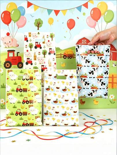 50 chiếc túi quà chủ đề động vật trang trại, túi tote quà tặng hình động vật hoạt hình, túi trang trí tiệc chủ đề trang trại, túi đựng quà sinh nhật, túi đựng quà tặng tiệc mừng em bé, túi đựng quà tặng ngày lễ, túi đựng kẹo cưới, đồ dùng cho tiệc cô dâu, trang trí bàn tiệc, túi mua sắm, túi đựng bánh quy, bao bì thực phẩm nhà bếp, trang trí nhà cửa, trang trí phòng, quà tặng tiệc tùng.