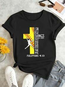 Women T-Shirts - Black - View 2