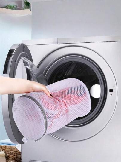 2 piezas Bolsas de lavado de zapatos en panal de abeja gris, bolsas de malla de 7.87x13.77 pulgadas, adecuadas para zapatos deportivos, zapatos de gimnasio, zapatos para correr, pantuflas