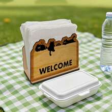 Wooden Tissue Box Holder, Suitable For Decoration In Restaurants, Bars, Hotels, Home Kitchen Countertops - E - View 8