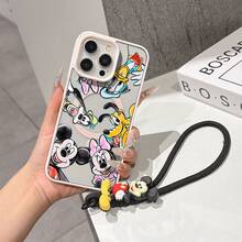 This Disney Mickey Mouse Lanyard Phone Case Is Fully Covered In TPU Material, Features Strong Magnetic Closure, Is Shockproof And Lightweight, And Is Compatible With IPhone17/16/11/13/15/15 Plus/15 Pro/15 Pro Max/12/14 Pro Max/11 Pro Max/12 Pro/12 Pro Max/13. This Phone Case Is A Popular Birthday Gift Or Business Gift Choice; It Is Durable, Stain- And Fingerprint Resistant, And Suitable For Both Men And Women. The Set Also Includes A Mickey Mouse Phone Case And A Mickey Mouse Plush Bracelet, Making It A Perfect Gift For Friends And Family. This Stylish Phone Case Is Fun, Lightweight, And Durable. IPhone17 Pro Max Phone Case, Minnie Mouse Phone Case. - Clear - View 7