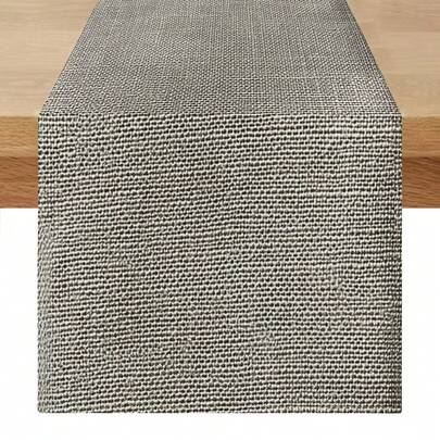 1 chiếc khăn trải bàn màu xám trơn, phong cách tối giản hiện đại, chất liệu polyester dệt, chống thấm nước, không nhăn, hình chữ nhật, thích hợp trang trí bàn ăn, cho các dịp lễ, tiệc tùng và sử dụng hàng ngày.