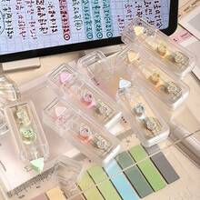6 PIEZAS Cinta correctora de papel de base de color mini - Estilo transparente y simple, utilizada para cubrir errores de escritura con una cobertura fuerte y no se rompe fácilmente. Adecuada para el aprendizaje diario, la corrección y la corrección - Multicolor - Ver 9