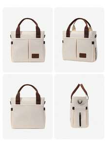 Bolsa de ombro multifuncional e moderna para fraldas, em tecido Oxford resistente à água, ideal para uso externo. - 2691 Bolsa para Mamãe - Ver 10