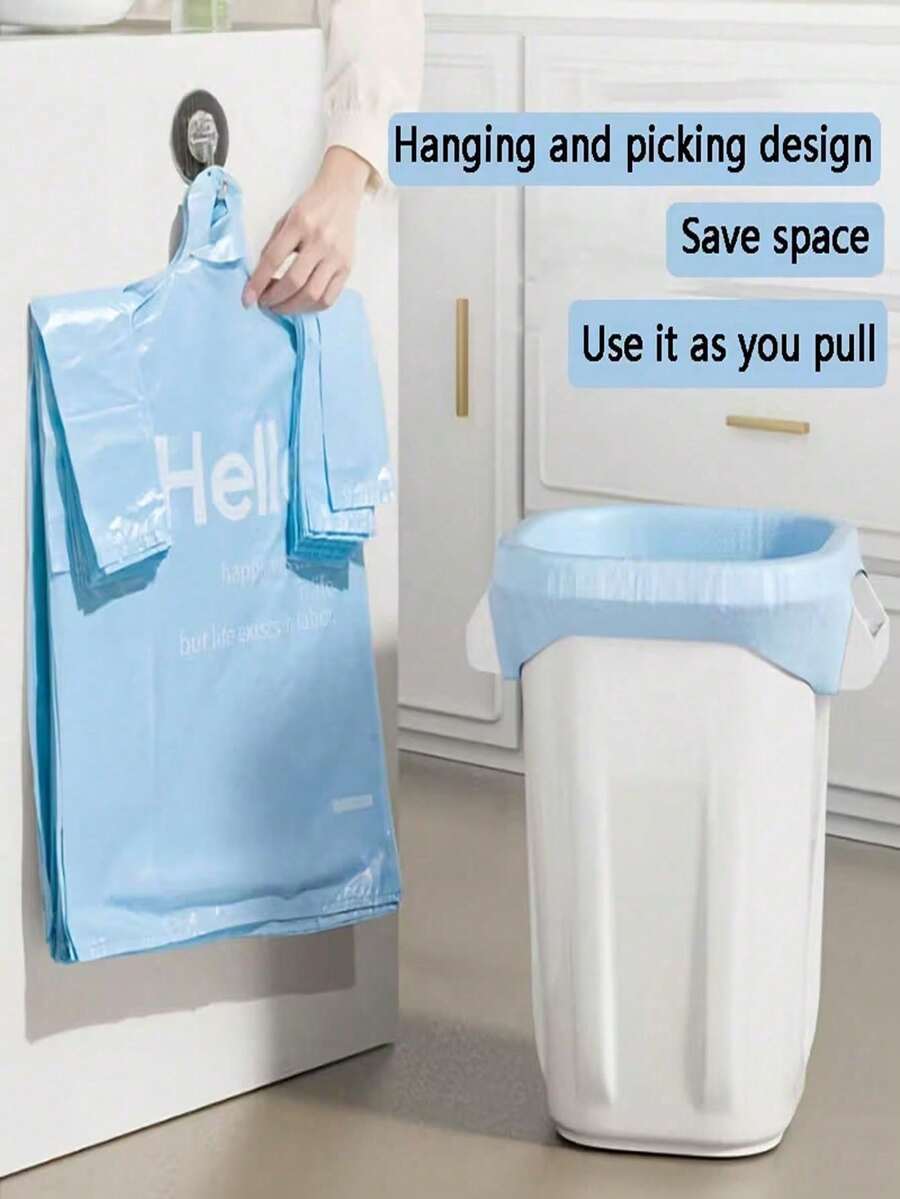 50 Túi rác dày dặn - Chống rò rỉ, chống rách, chất liệu polyethylene bền chắc, đa năng, phù hợp cho nhà bếp, phòng tắm, phòng ngủ, phòng khách, có thể dùng làm túi đựng rác, túi đựng rác nhà bếp, túi đựng rác phòng tắm.