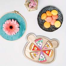 1pc Wooden Bear Shaped Tray, Desktop Decor Tray, Birthday Party Decoration, Baby Shower Supplies, Wedding Party Table Decor, Event Decoration Tray (Not For Food Contact) - 1 - View 4