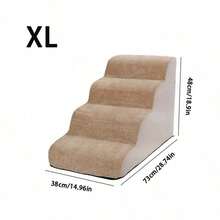 1. Cầu thang leo cho thú cưng màu be, đáy chống trơn trượt, mềm mại và bền bỉ, có thể tháo rời và giặt được, rất phù hợp cho chó bị thương hoặc chó già, thú cưng bị đau khớp. - Màu be - Xem 7