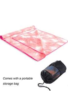 Colorful Anti-Slip Yoga Towel, Super Absorbent Microfiber Material, Suitable For Women And Fitness Enthusiasts, Soft And Portable Yoga Mat, Suitable For Hot Yoga, Pilates, Home Fitness, Gym Workout, Yoga Accessories, Pilates Essential - Multicolor - View 17