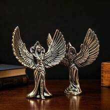 Brass Statue, Home Decor Figurine, Vintage Living Room/Office Desktop Decorative Sculpture, Creative Gift - 1PC - View 2