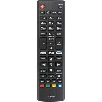 جهاز التحكم عن بعد بالأشعة تحت الحمراء AKB75095308 متوافق مع طرازات تلفزيونات إل جي 32LJ610V، 43UJ634V، 49UJ634V، 55UJ634V، 65UJ634V، 43UJ6309، 49UJ6309، 60UJ6309، 65UJ6309، 43LJ614V، 43UJ6307
