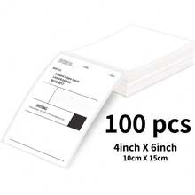 Giấy in nhãn vận chuyển nhiệt Marklife 4x6 inch, 100/200/500 tờ, kích thước 100x150mm, có mã vạch tự dính, dùng cho vận đơn chuyển phát nhanh thương mại. - Xem 10