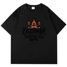 Camiseta Pareja con Estampado , Diseño Tradicional - Blanco - Ver 8