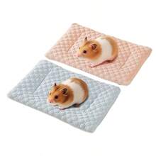 Portable Hamster Cooling Mat Pad, Small Pet General Cooling Pad, Golden Hamster Rabbit Ice Silk Breathable Hamster Mat, Summer Anti-Stuffy Washable Pet Sleeping Mat, Washable Breathable Cooling Pad - Multicolor - View 9