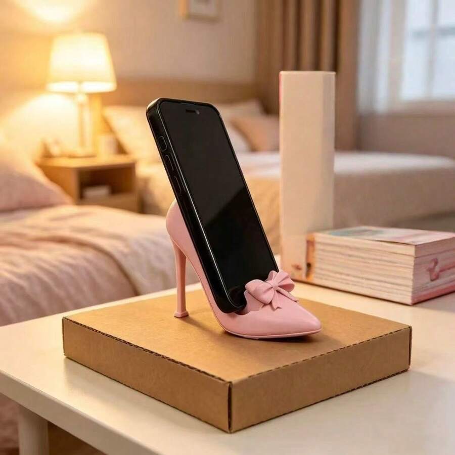 3D Printing Creative Universal Fun High Heels Slouchy Mobile Phone Bracket Desktop Ornaments Funny Model Mobile Phone Bracket, Special Gifts For Graduation Season And Opening Season, Essential Gifts, Gift List - 1 YEAR - View 1