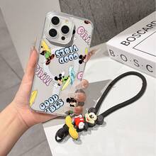 This Disney Mickey Mouse Lanyard Phone Case Is Fully Covered In TPU Material, Features Strong Magnetic Closure, Is Shockproof And Lightweight, And Is Compatible With IPhone17/16/11/13/15/15 Plus/15 Pro/15 Pro Max/12/14 Pro Max/11 Pro Max/12 Pro/12 Pro Max/13. This Phone Case Is A Popular Birthday Gift Or Business Gift Choice; It Is Durable, Stain- And Fingerprint Resistant, And Suitable For Both Men And Women. The Set Also Includes A Mickey Mouse Phone Case And A Mickey Mouse Plush Bracelet, Making It A Perfect Gift For Friends And Family. This Stylish Phone Case Is Fun, Lightweight, And Durable. IPhone17 Pro Max Phone Case, Minnie Mouse Phone Case. - Màu xanh lam - Xem 7