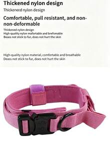 Bộ vòng cổ và dây xích huấn luyện chó chiến thuật, vòng cổ nylon điều chỉnh được kiểu quân đội với tay cầm điều khiển và khóa kim loại dành cho chó cỡ trung bình và lớn. - Nhiều màu - Xem 9
