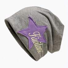 A Unisex Fashion Beanie With Star Embroidery, Elastic And Lightweight - Dark Gray - View 8