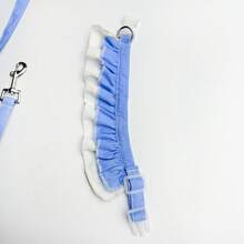 Bộ dây dắt chó, bộ vòng cổ và dây dắt dễ thương & thời trang, đồ dùng cho thú cưng ngoài trời. - Màu xanh lam - Xem 6