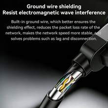 Cable de extensión Ethernet Gigabit CAT6 VegGieg, conector RJ45 macho a hembra blindado de cobre puro, extensor de red para computadora doméstica y router, 0.5m/1m/1.5m/2m/3m/5m - Ver 8