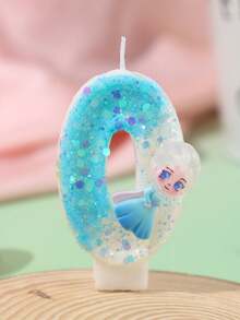 Série de bougies d'anniversaire, faveurs de fête, bougies décoratives pour gâteau d'anniversaire, bougies de célébration d'anniversaire, décorations faites à la main - Glace et neige - Voir 13