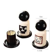 1 hộp đựng tăm xỉa răng kiểu dáng tối giản mới, hộp đựng tăm xỉa răng cao cấp sang trọng, hộp phân phối tăm xỉa răng dùng trong nhà, phòng khách, nhà bếp. - Xem 5