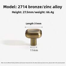 1pc Luxury French Style Zinc Alloy Bright Silver Cabinet/Drawer Pull Handle, Minimalist Design - single hole - View 14