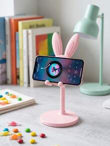 Soporte de teléfono de escritorio con forma de conejito lindo, ajustable en altura, adecuado para estudiantes, uso en el escritorio, personas perezosas en casa, selfies y transmisión en vivo. - Multicolor - Ver 3