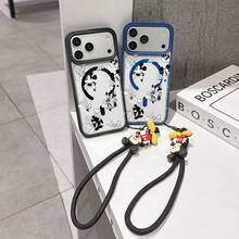 This Disney Mickey Mouse Lanyard Phone Case Is Fully Covered In TPU Material, Features Strong Magnetic Closure, Is Shockproof And Lightweight, And Is Compatible With IPhone17/16/11/13/15/15 Plus/15 Pro/15 Pro Max/12/14 Pro Max/11 Pro Max/12 Pro/12 Pro Max/13. This Phone Case Is A Popular Birthday Gift Or Business Gift Choice; It Is Durable, Stain- And Fingerprint Resistant, And Suitable For Both Men And Women. The Set Also Includes A Mickey Mouse Phone Case And A Mickey Mouse Plush Bracelet, Making It A Perfect Gift For Friends And Family. This Stylish Phone Case Is Fun, Lightweight, And Durable. IPhone17 Pro Max Phone Case, Minnie Mouse Phone Case. - Trong sáng - Xem 2