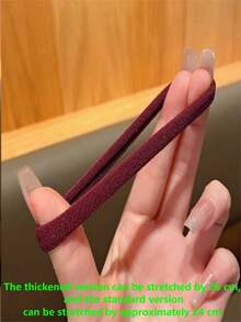 10/50/100/200入 女款基礎髮圈（隨機配色）簡約彈性無縫髮圈，適合女性。時尚簡約舒適高彈性橡皮筋，耐用、高抗拉強度可重複使用，可紮馬尾。這些高彈性髮圈對頭髮非常友善，不會損壞髮質。非常適合日常佩戴。 - 紅黑白色 - 查看 10