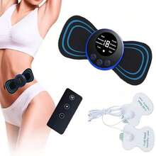 AXH. Masajeador eléctrico de cuello, Estiramiento de cuello por EMS, Parche de masaje de cuello, Estimulador muscular de pulso, Masajeador corporal - Negro - Ver 20